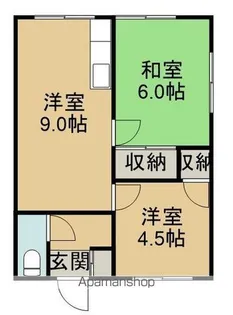 大空荘1号(オオゾラソウイチゴウ)【2階】の間取り